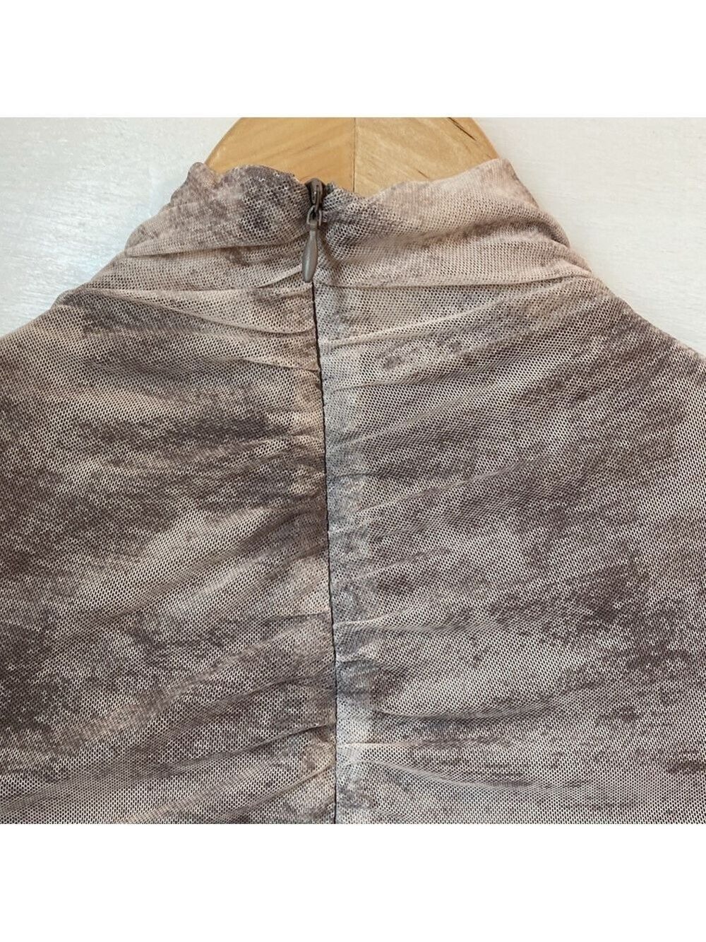 Zara Draped Long Sleeve Mini Dress, Size M - Picture 11 of 17